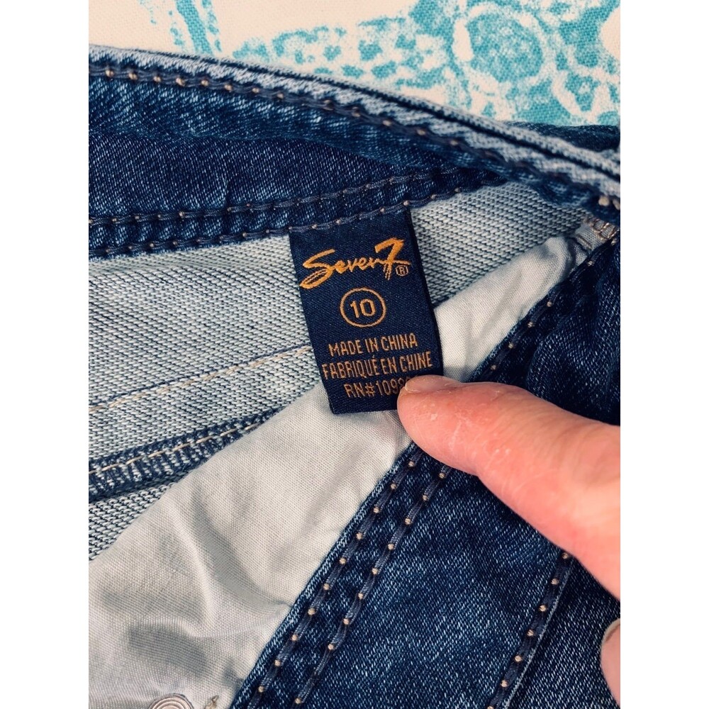 Seven Denim Jean Shorts Size 10 - Picture 4 of 12